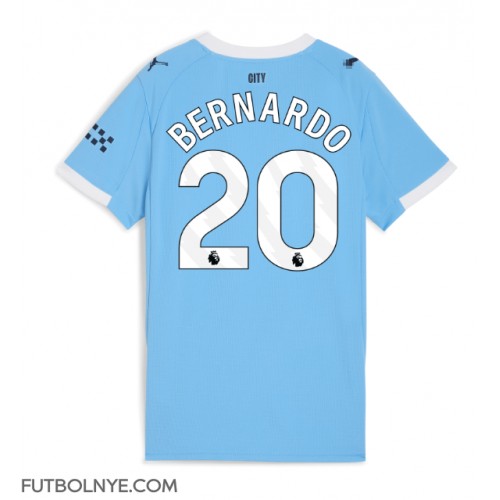 Camiseta Manchester City Bernardo Silva #20 Primera Equipación para mujer 2025-26 manga corta